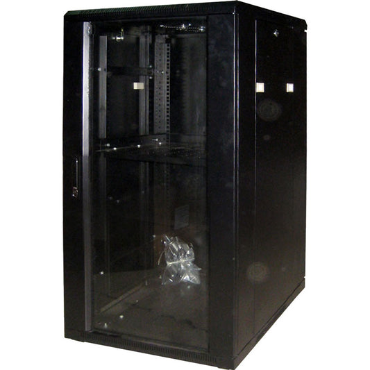 Armoire de support de rack 18u avec ventilateur 600 * 600 cm couleur noire
