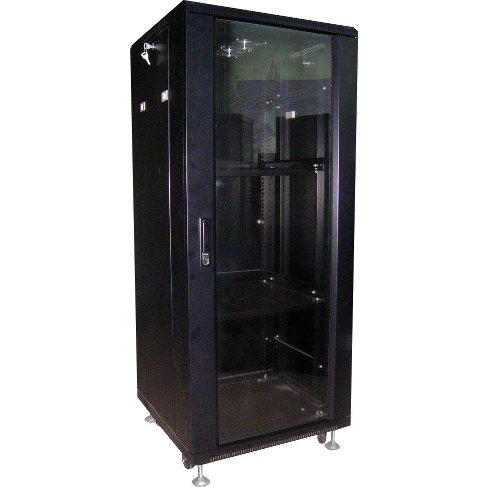 Cabine de support à rack 42U avec ventilateur 600 * 600 cm couleur noire